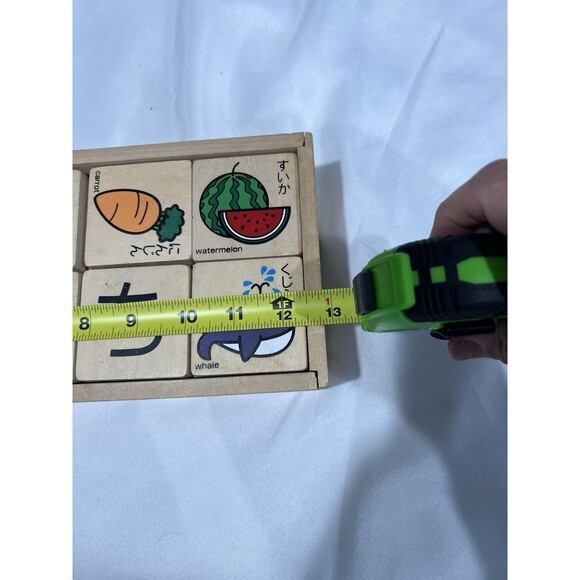 Educational  Wooden Blocks Japanese Hiragana with pictures Toy - Picture 5 of 6